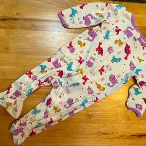 Dinosaur Footie Pajamas - Size 6-9M
